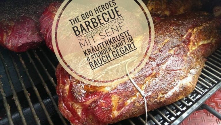 BBQ Schweinenacken in Senf-Kräuter-Kruste | THE BBQ HEROES®